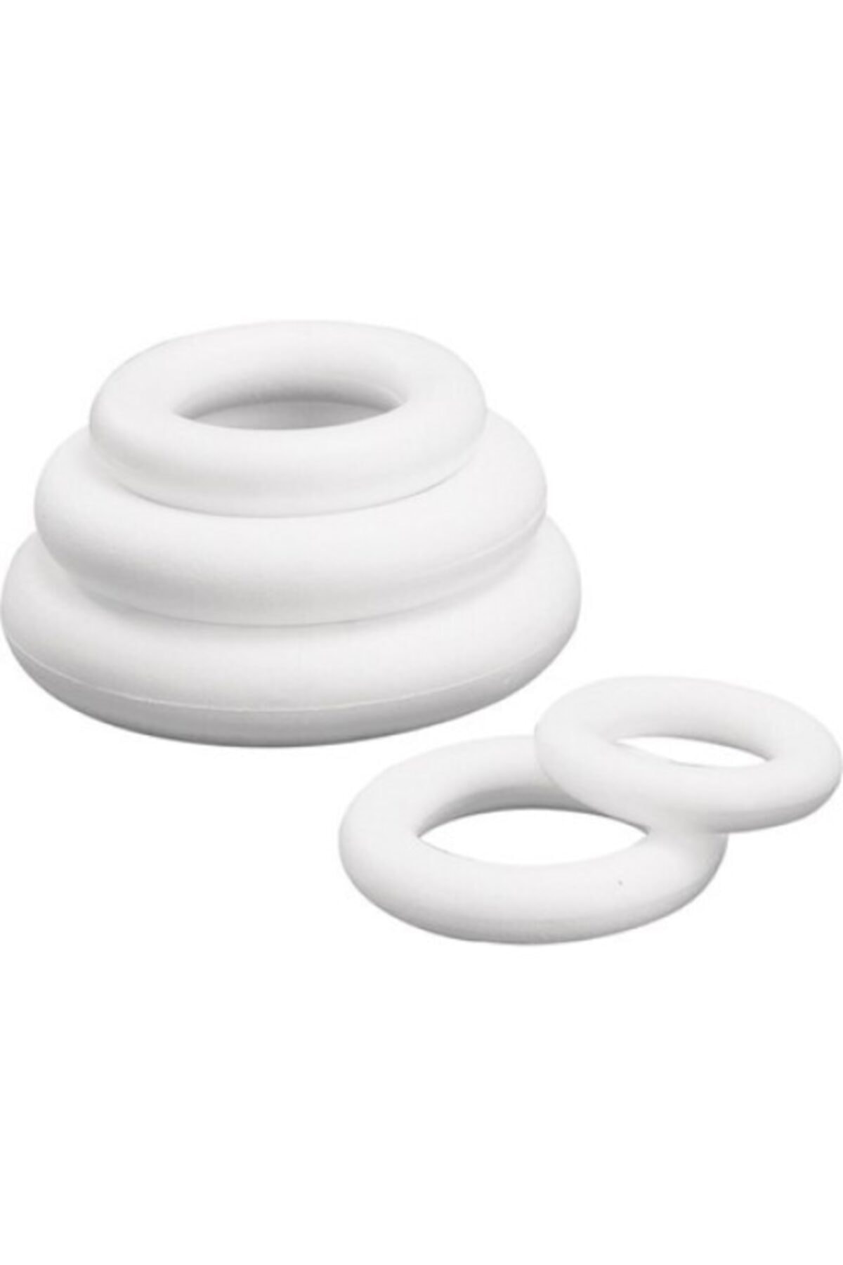 Aker Hediyelik Strafor Köpük Halka Sert Strafor Köpükten 25cm Çapında 1 Adet Halka Daire