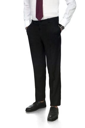 Erkek Siyah Garson Şef Klasik Kumaş Pantolon THBPNT-MB001