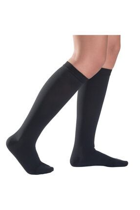 Sıgvarıs Cotton Varis Çorabı Diz Altı Orta Basınç Siyah Kapalı Uç Xsmall Normal COTTON CO2
