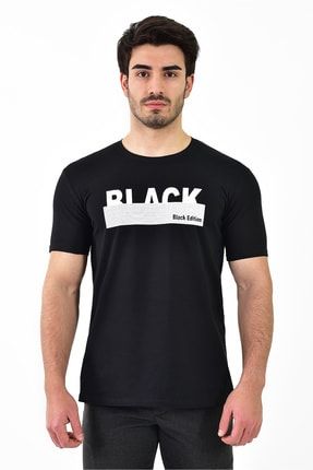 Erkek Siyah T-shirt VRST003