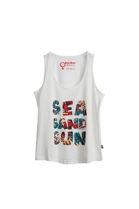 Kadın Kırık Beyaz Atlet Sea Sand Sun Tank -top 21.03.23.002-C04