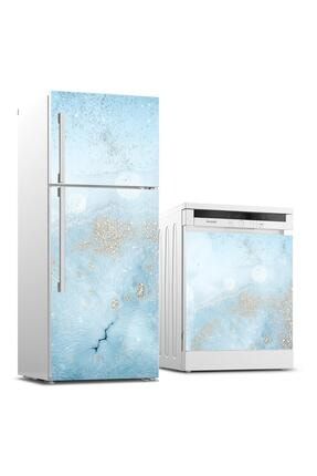 Buzdolabı Ve Bulaşık Makinası Sticker Kaplama Etiketi Soyut bt-17