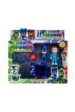 Pj Mask - Set - Kedi Çocuk - Arabalı - 2 Adet Figür Oyuncak - Figür Oyuncak - Oyuncak NY001927