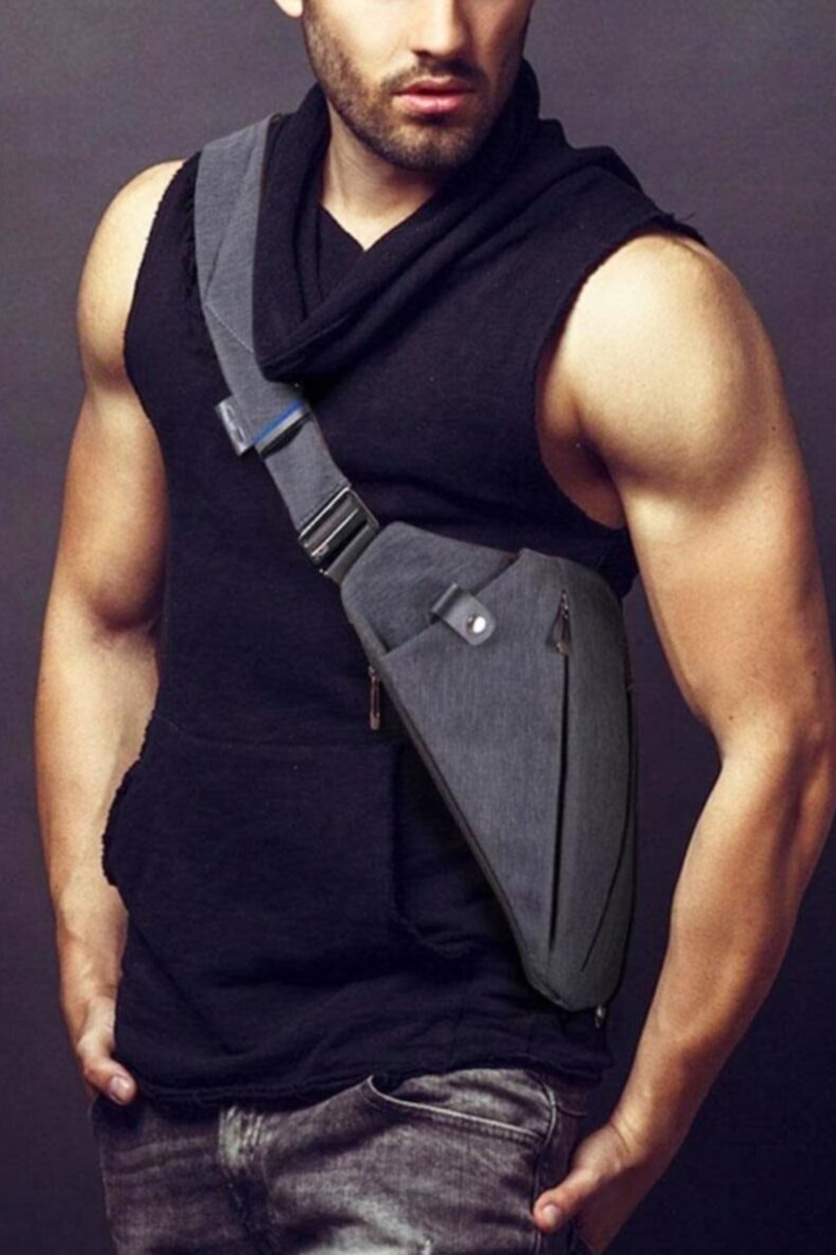 Lederax  Sağ Omuz Askılı Çapraz Heybe Çanta - Görsel 5