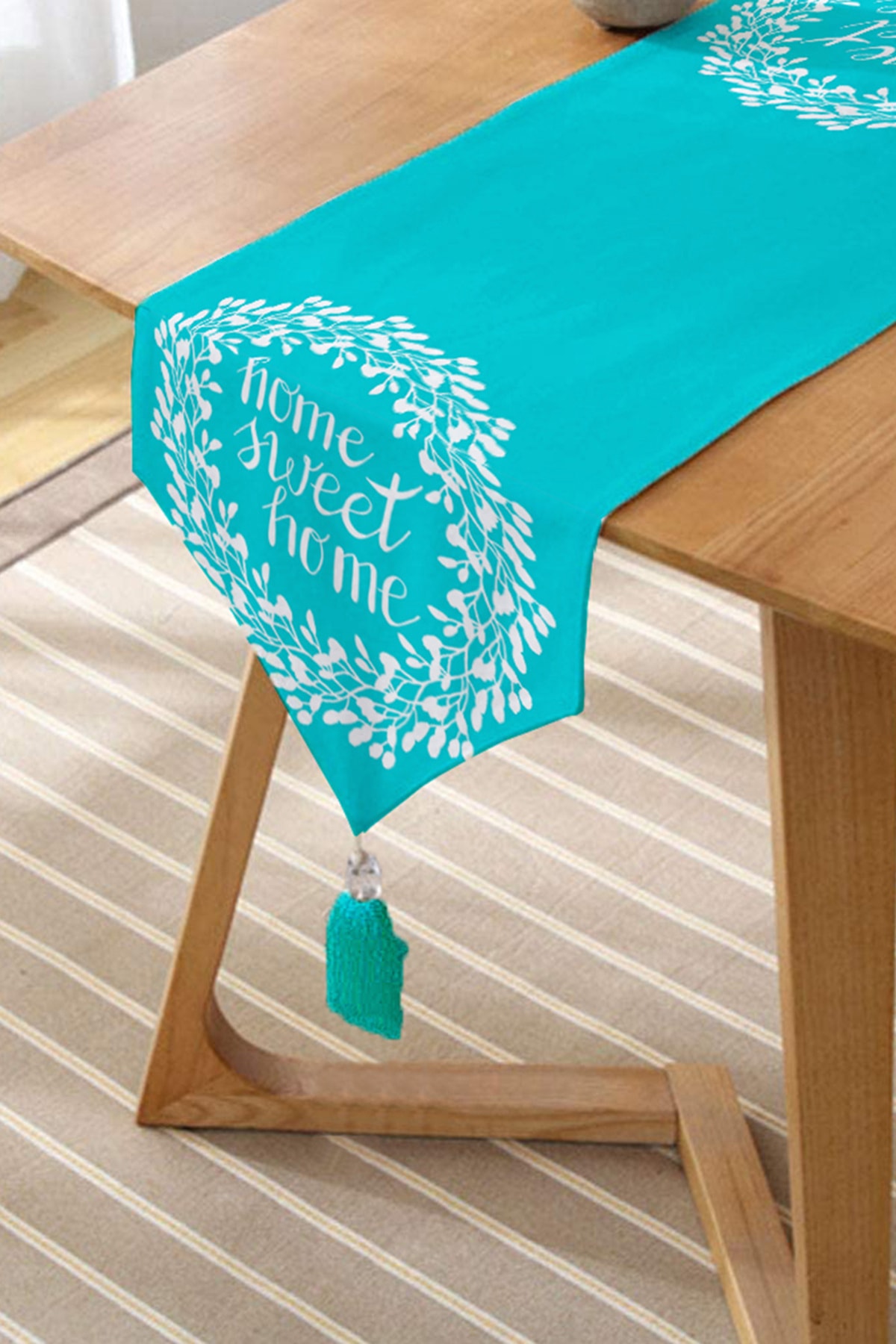 Realhomes Home Sweet Home Imprimat digital Decorativ Tufted Chenille