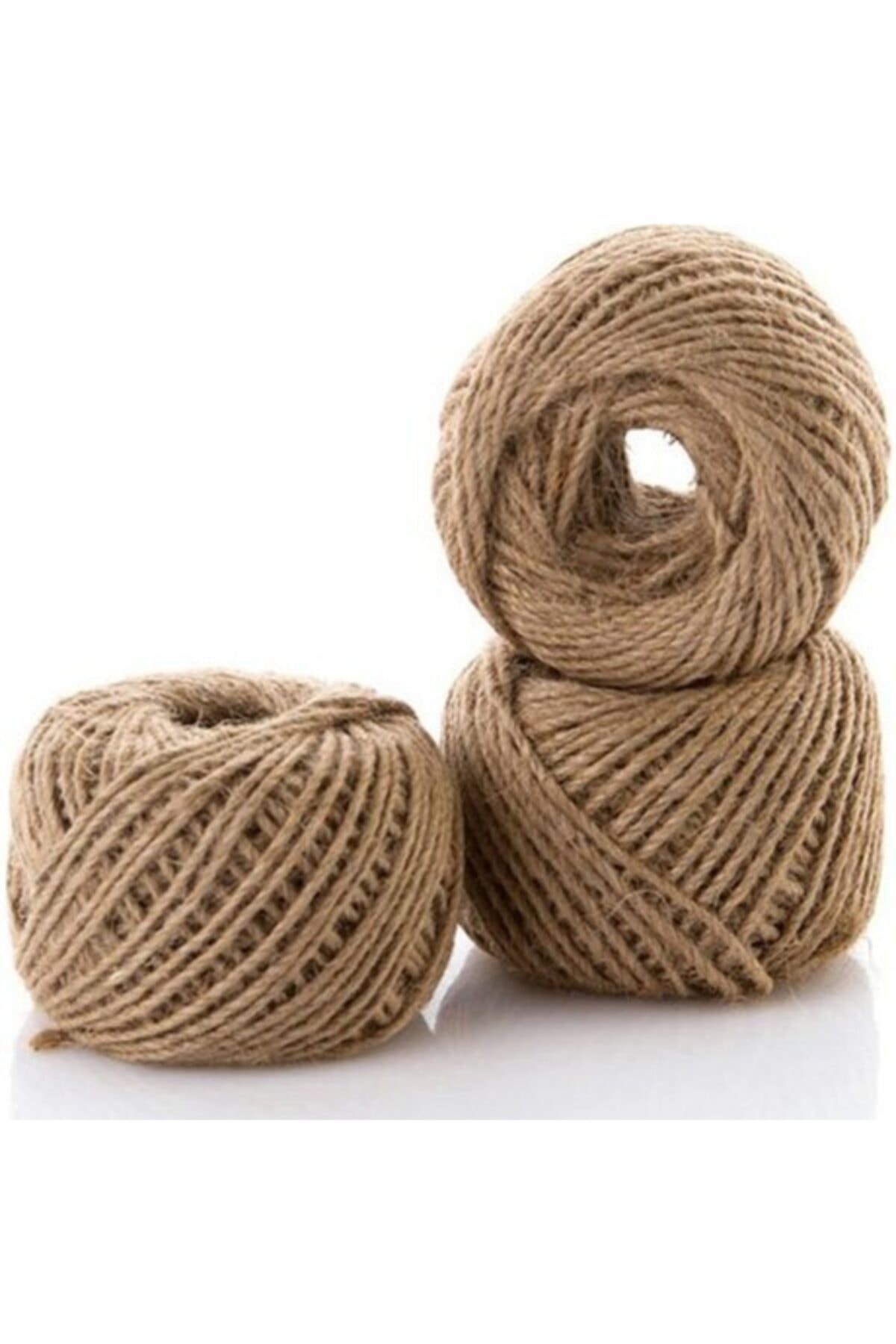 ACY STORE Jüt Kırnap 5 Adet 100 Metre Yumak Bobin Süs Doğal Halat Iplik
