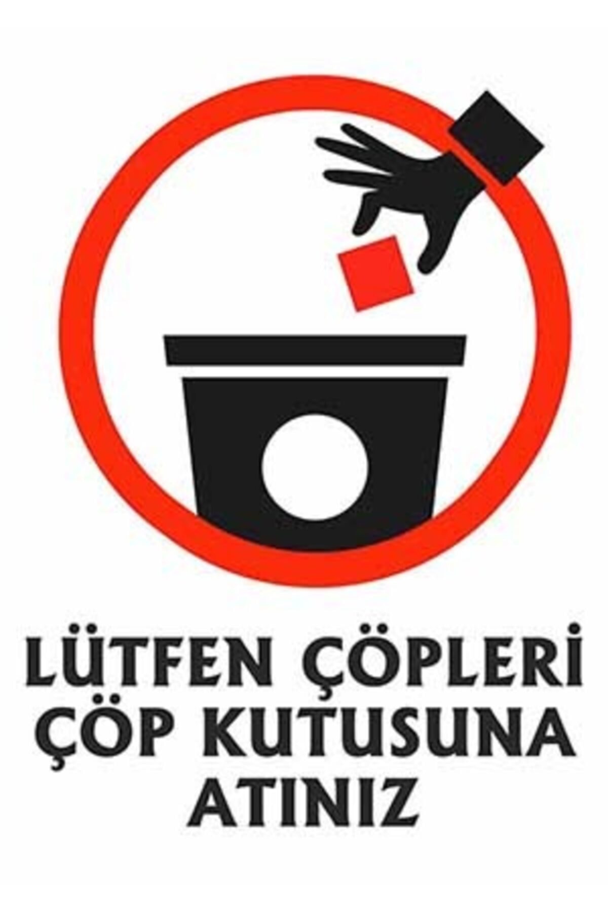 ‘please dispose OF garbage IN the trash’ PVC Plastic Warning Sign (21X30 CM)