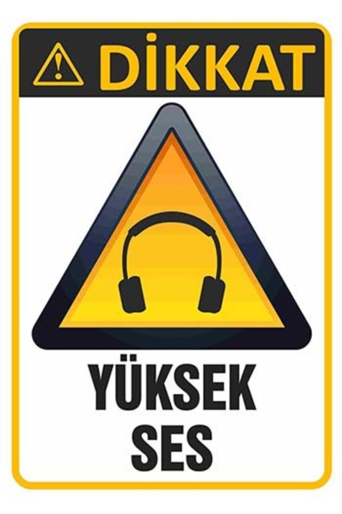 ‘caution Loud Noise’ Pvc Plastic Warning Board (30X42 CM)