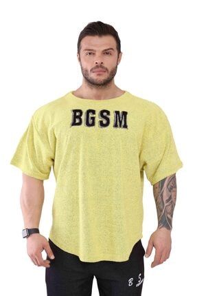 Erkek Sarı Top Kalın Antrenman T-shirt 3302