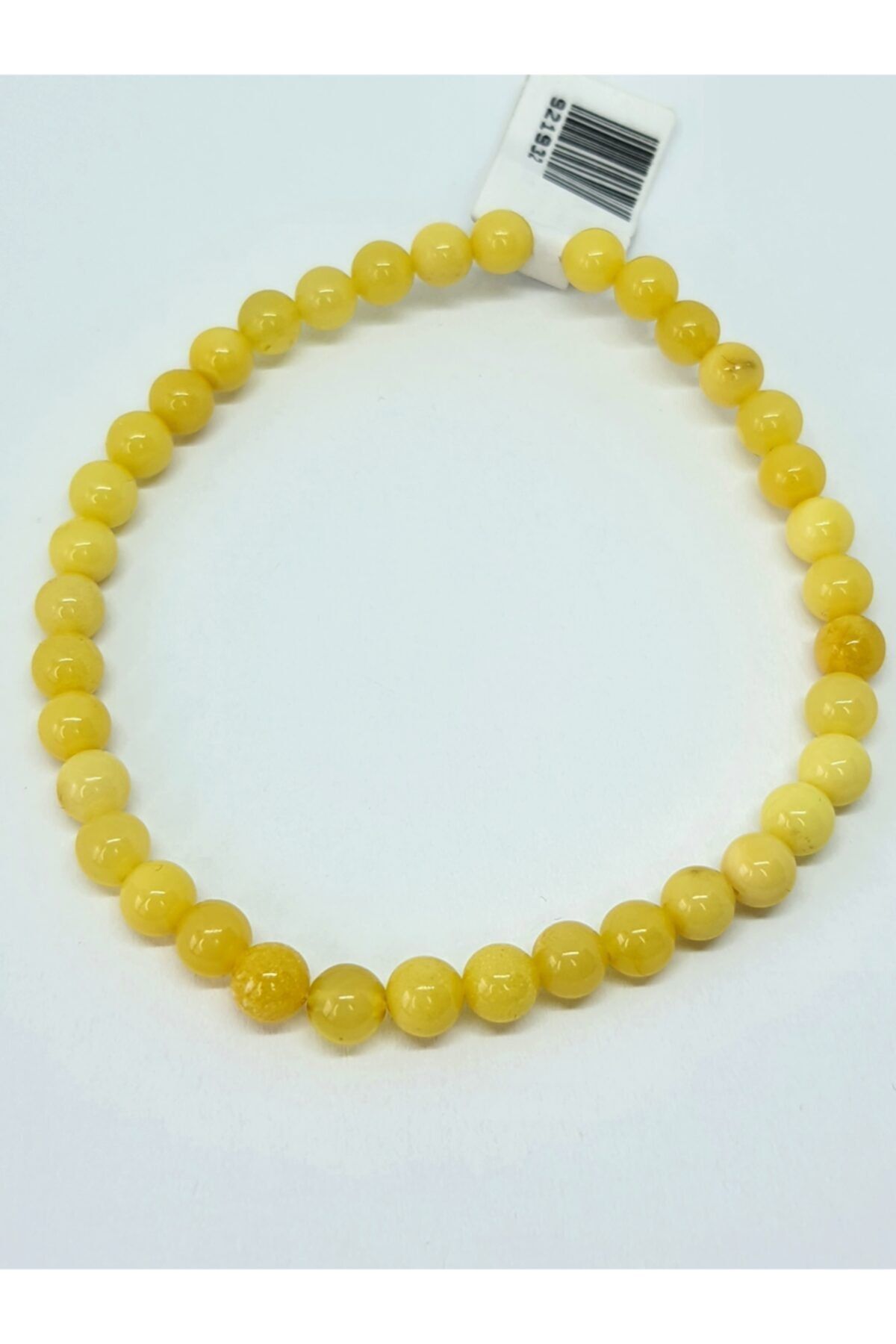 Amber by Mazukna Süt Baltık Damla Kehribar Bileklik SE8305