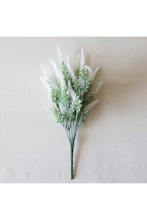 Beyaz Lavanta 1 Adet Beyaz Yapay Lavanta Çiçeği Satışı Iç Dış Mekan Süs Bitkisi AKERLAVANTAB00006