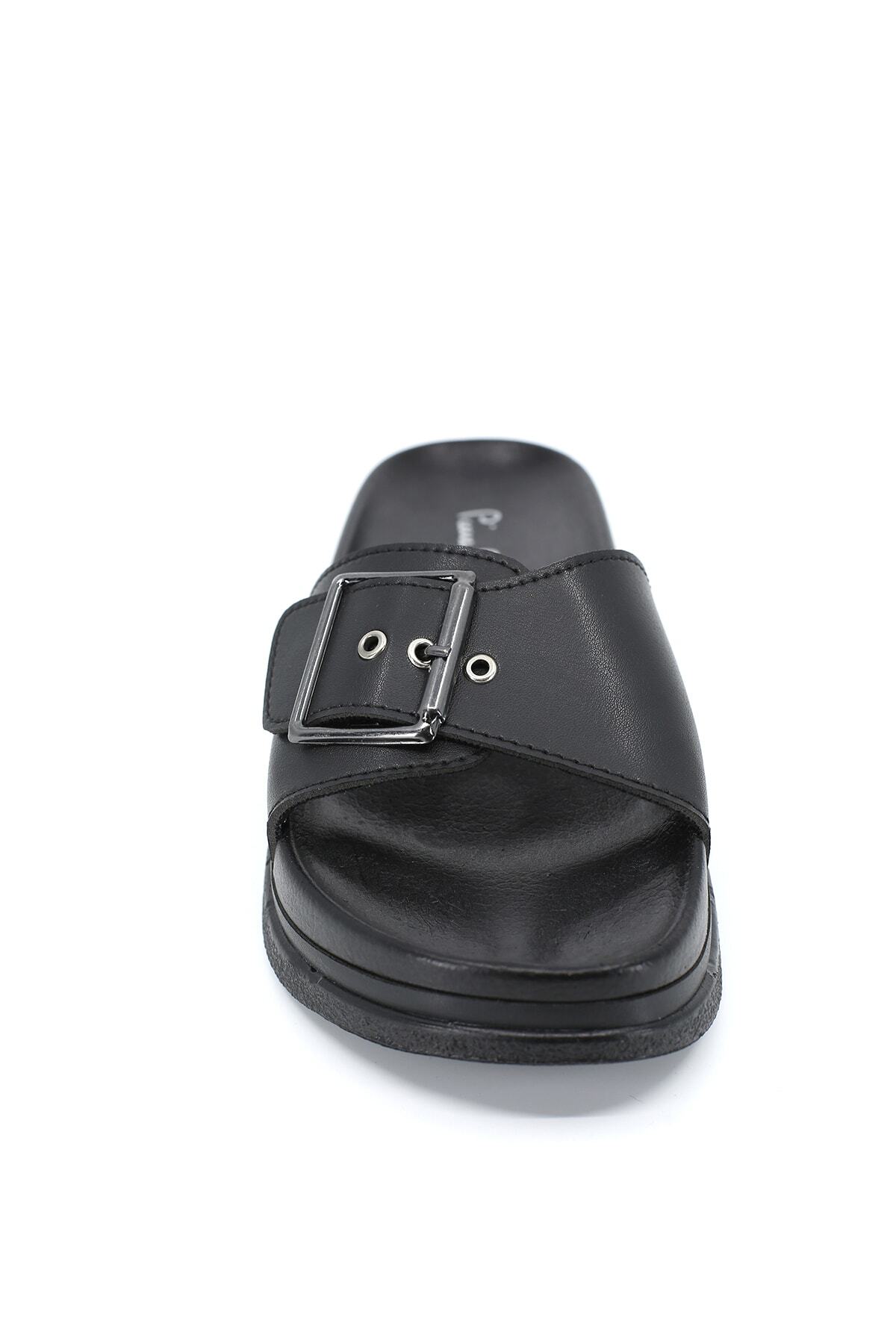 دمپایی Pierre Cardin پیر کاردین مشکی زنانه PC-6787 21s28006787 اورجینال - تصویر 2