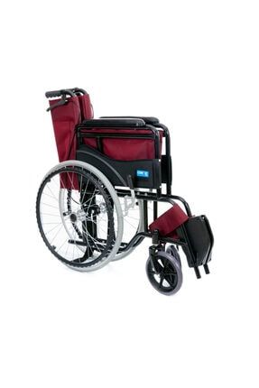 Bordo Kumaş Standart Tekerlekli Sandalye Dm809 CPDM809