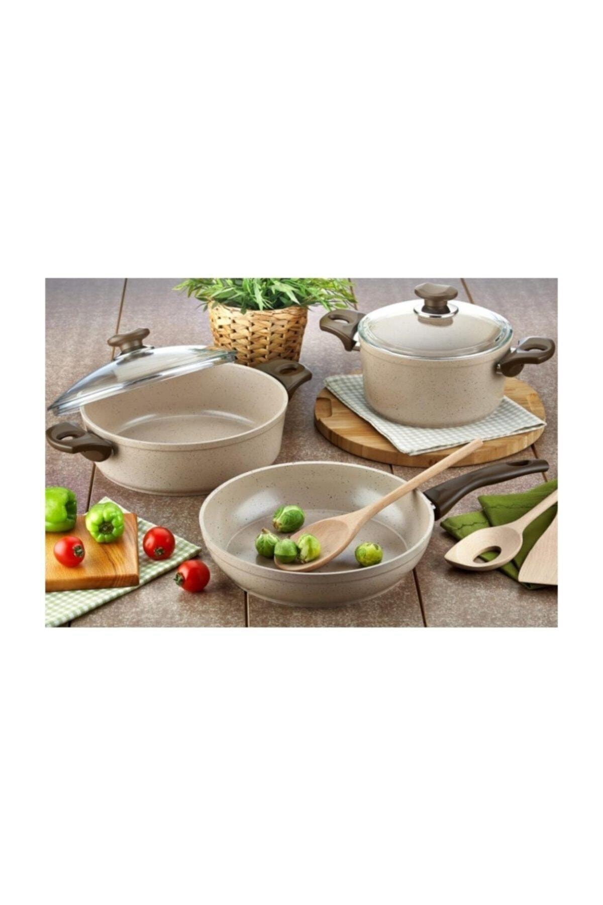 Saffron 5 Piece Granite Cookware Set