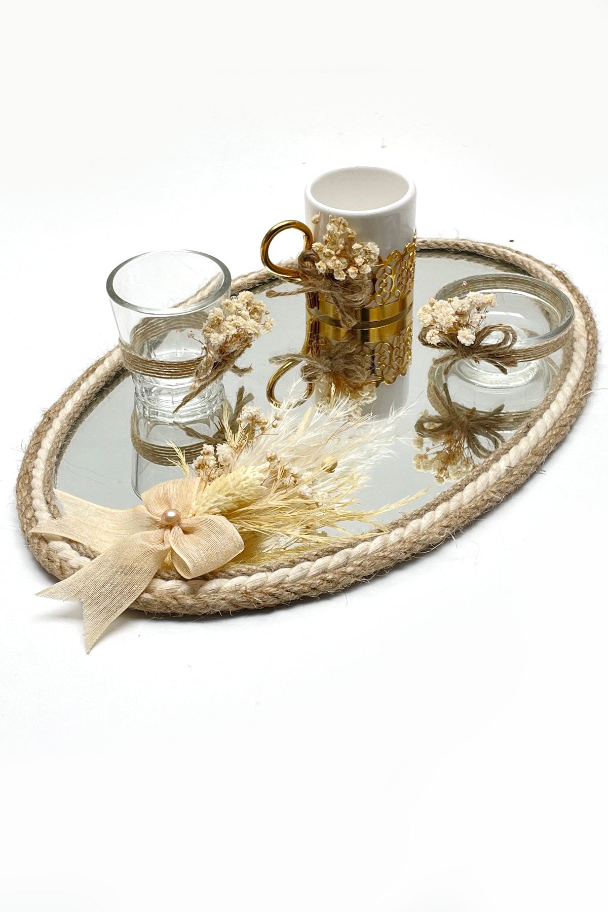 Lora Davet-Damat Coffee Tray Set (1 PC) Gold 53211 1