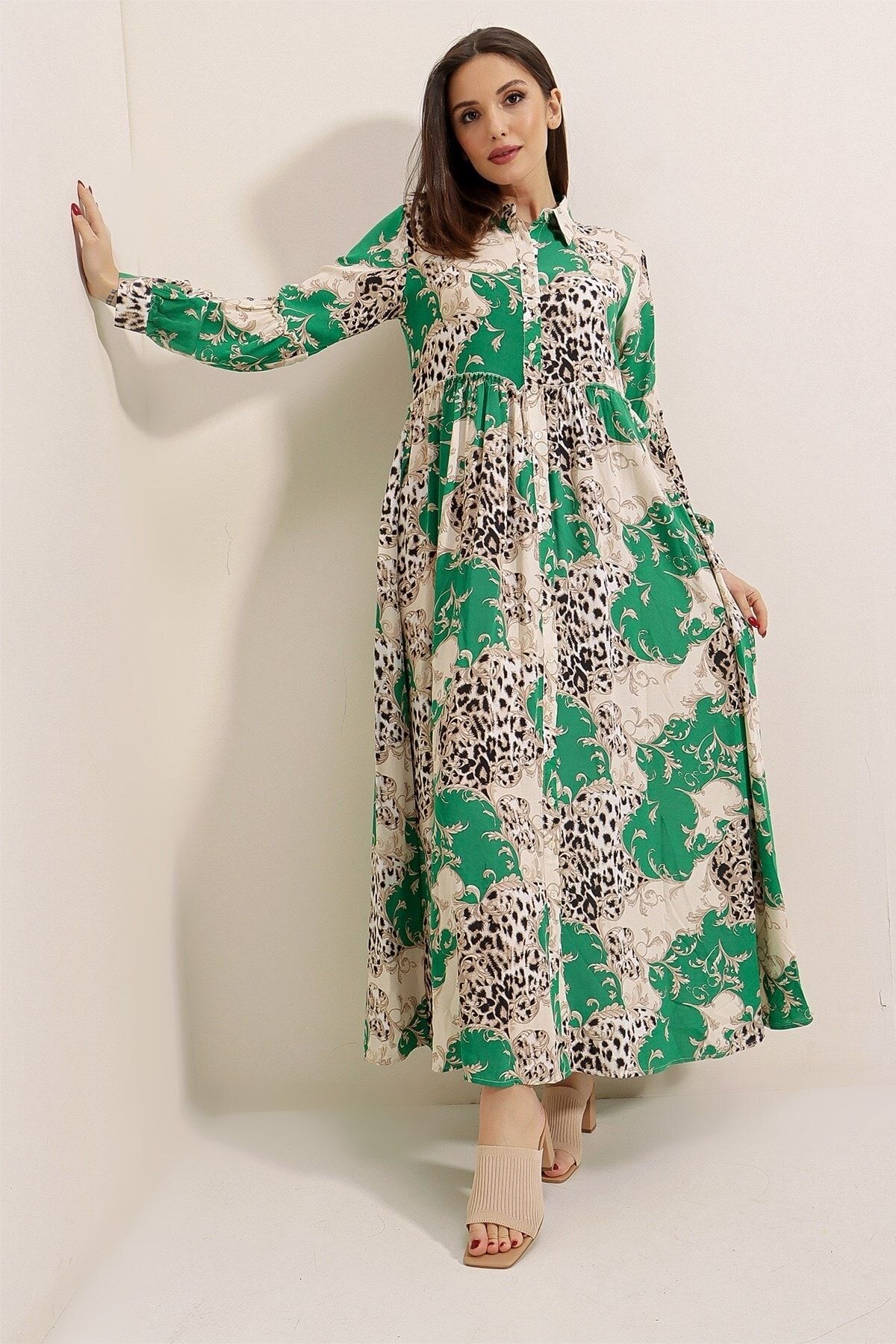 Viscose sales long frock