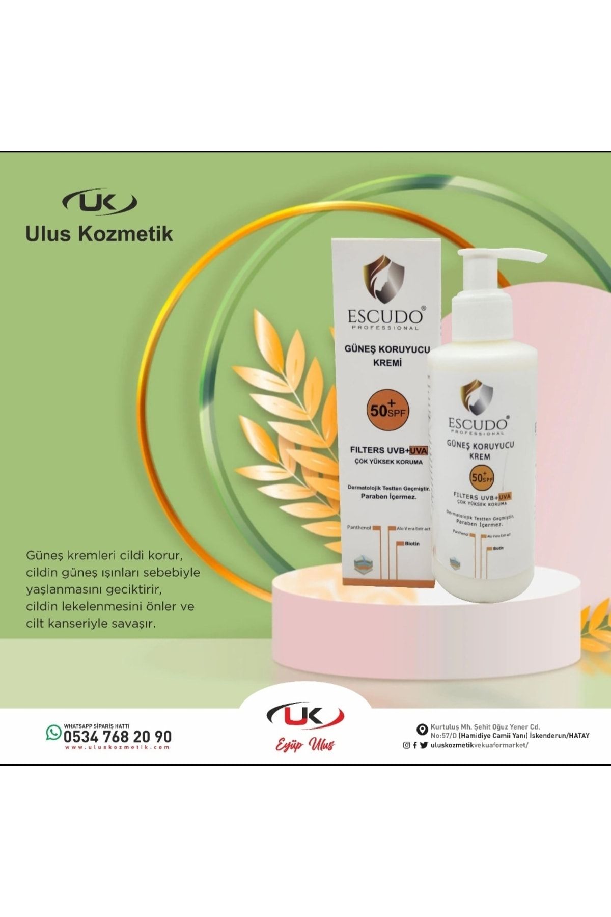 ESCUDO-Sun Cream 50 Factor 200 Ml 2