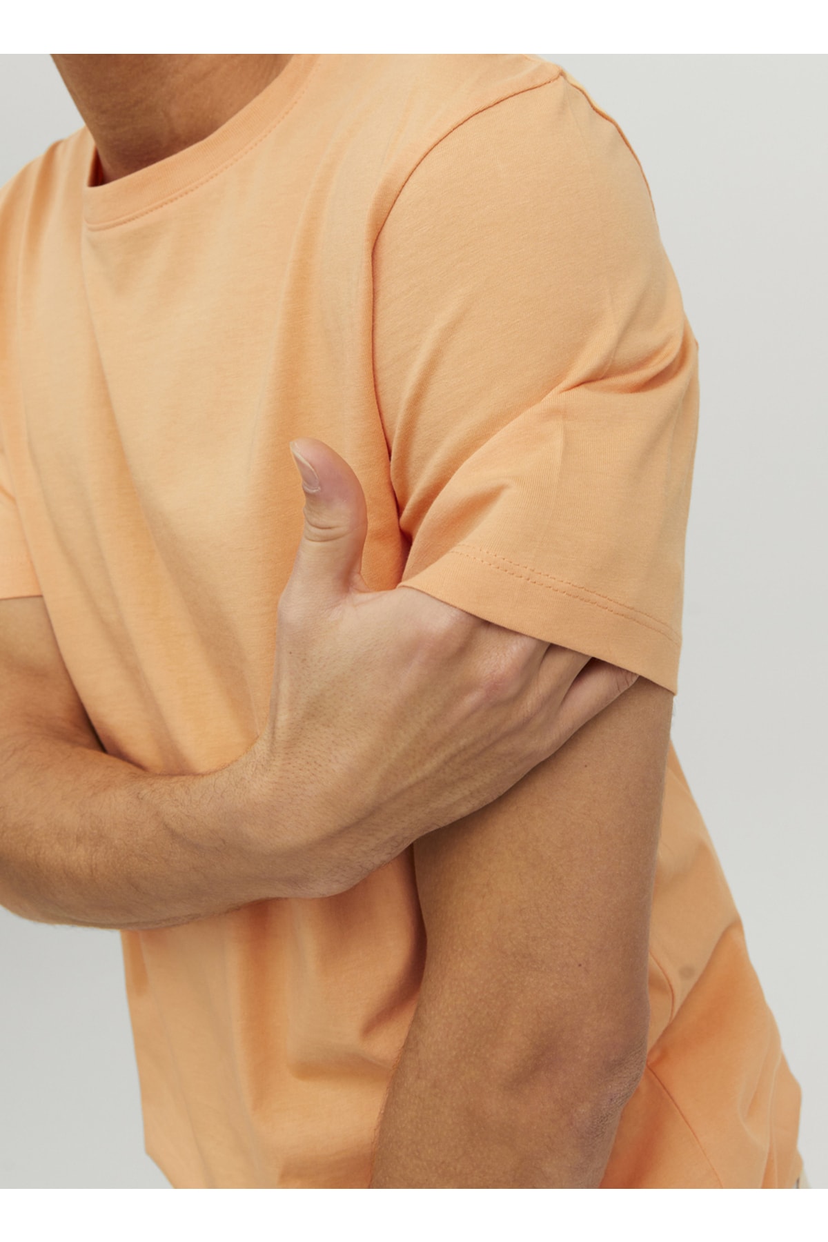 Футболка Мужская Оранжевая Однотонная Купить