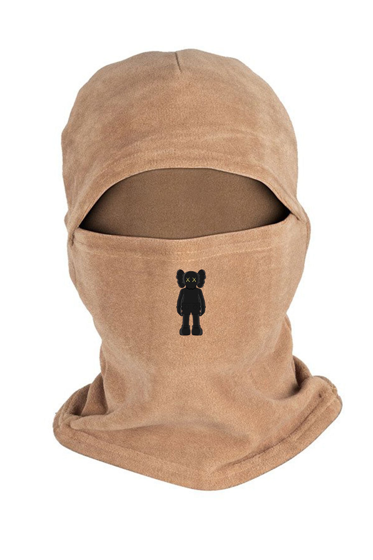 [Kaws Baskılı Kışlık Polar Kar Maskesi Bll3581]