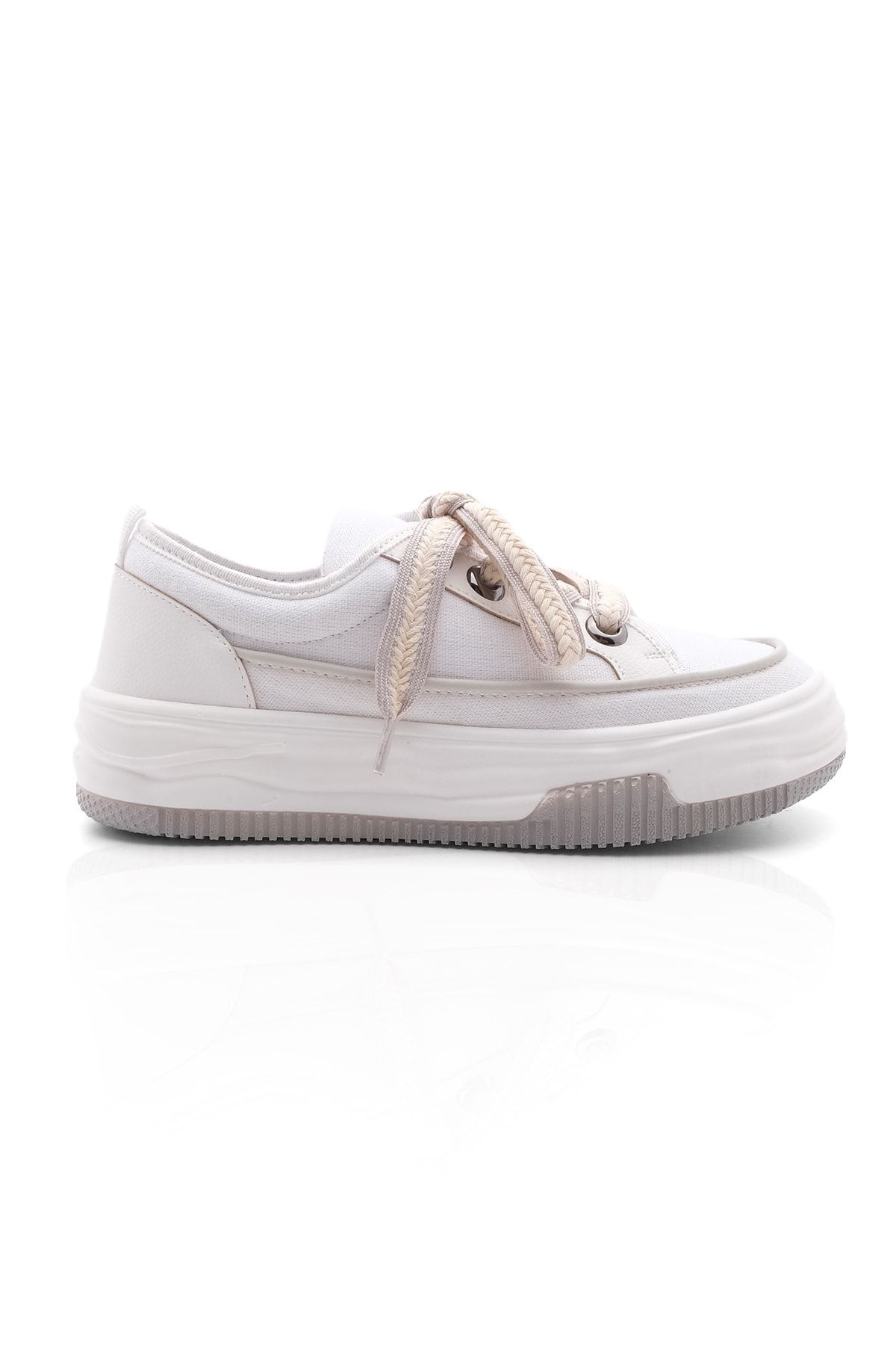Marjin Sneakers White Flat Trendyol