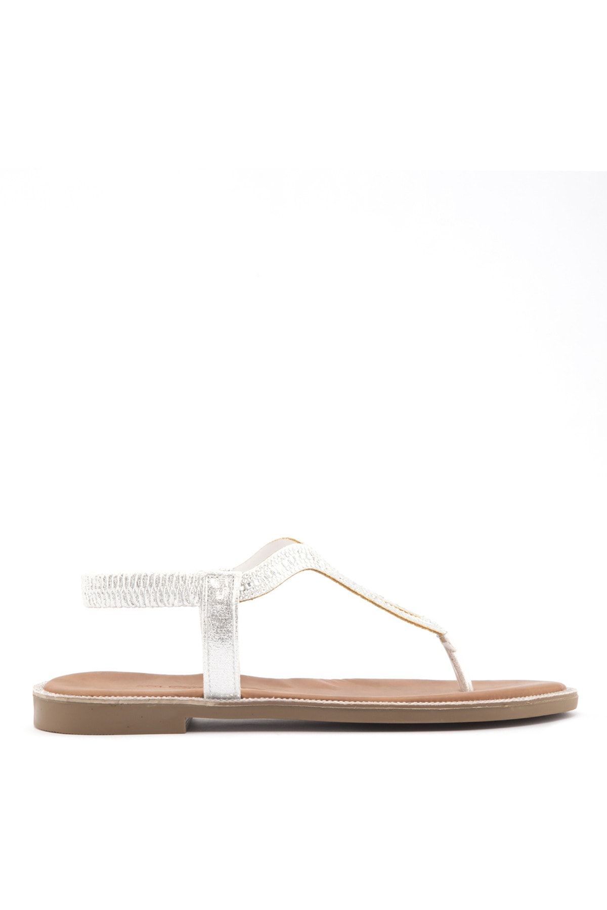 Sole Sisters Flat Sandals Silver Leal