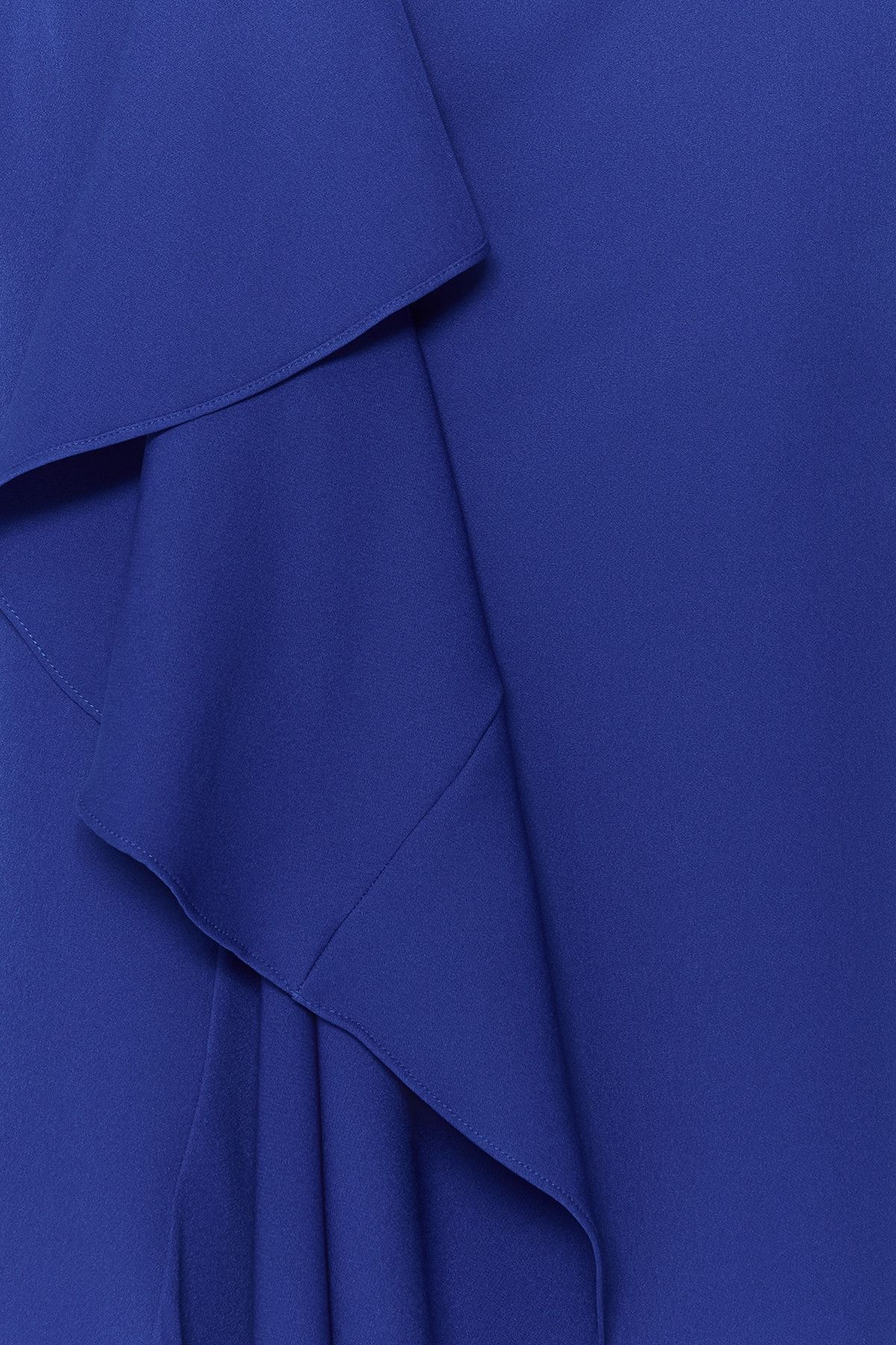 Trendyol Collection-Rochie de seară lungă cu voluri Saks TPRSS23AE00197 5