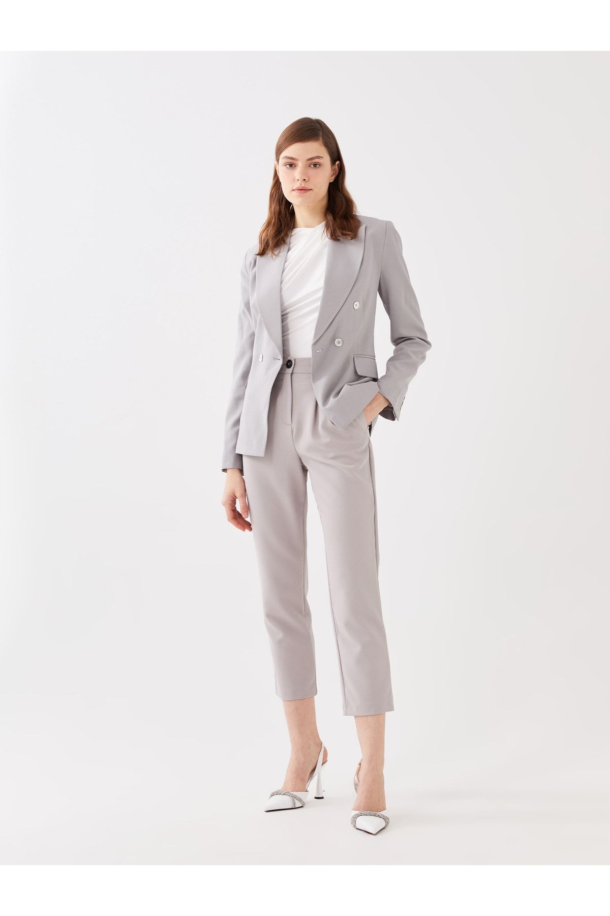 LC Waikiki Hose Grau Wide Leg Fast ausverkauft