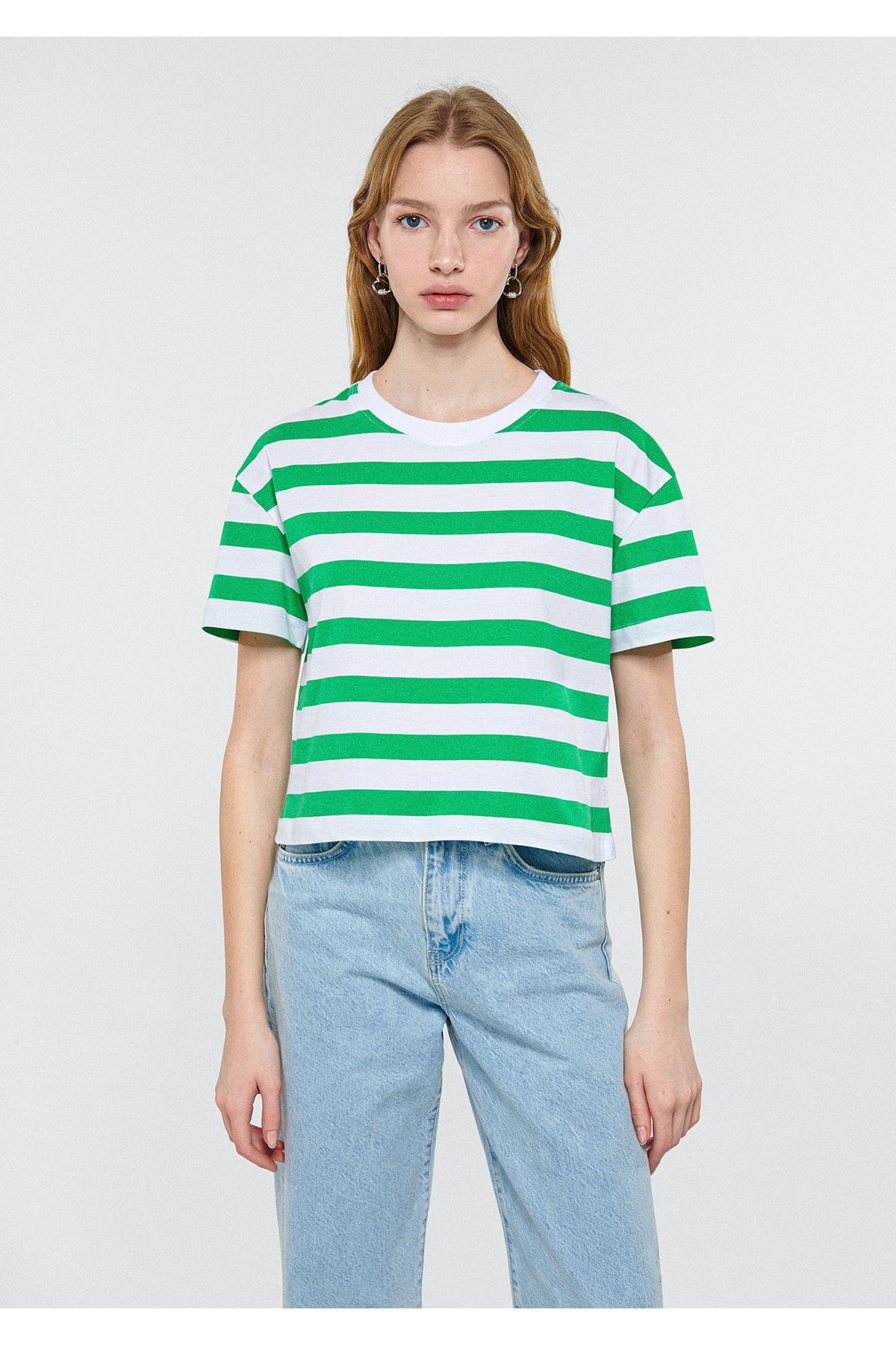 Mavi تی شرت سبز راه برش منظم / معمولی 1610199-84178