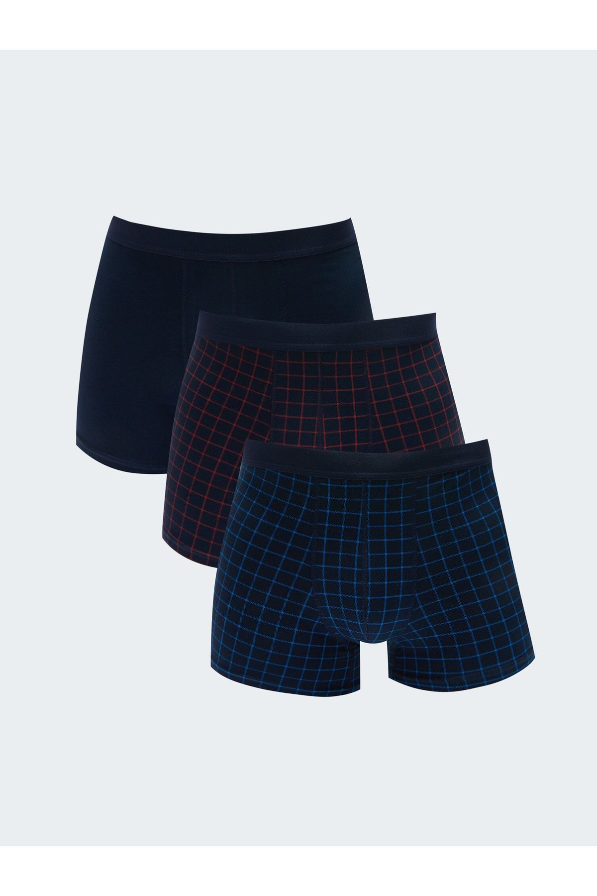 LC Waikiki Boxershorts Blau 3er-Pack Fast ausverkauft