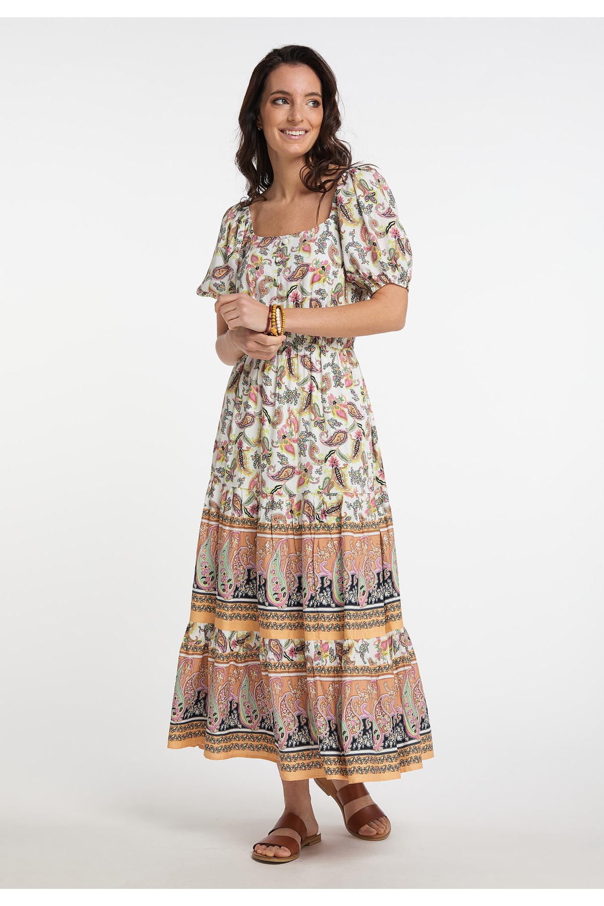 USHA Kleid Mehrfarbig Basic Fast ausverkauft