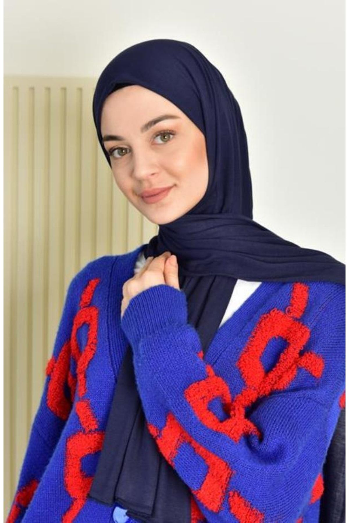 BURDEN IPEK-Viscose Combed Shawl with Stitched Edges 2