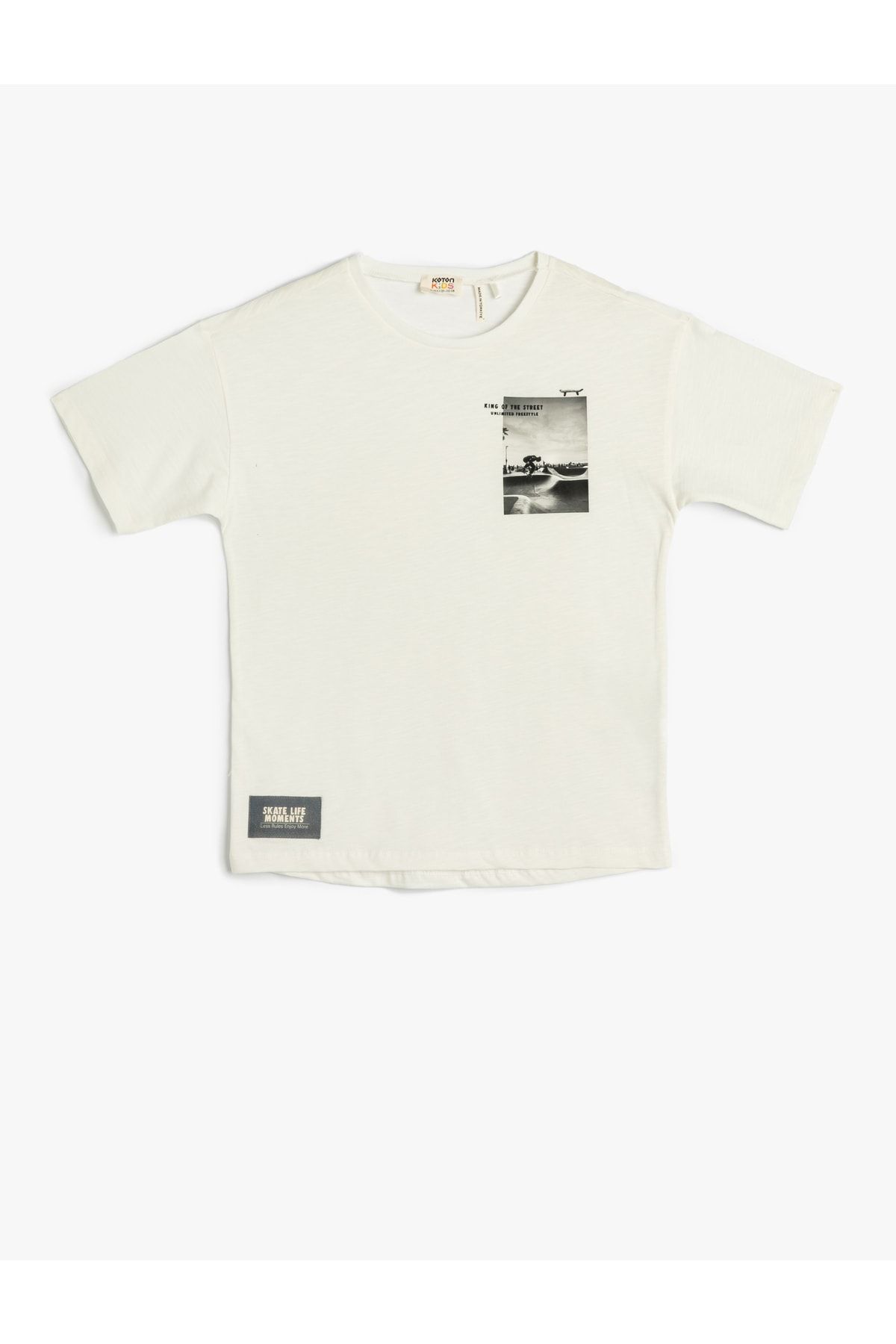 Koton T-Shirt Ecru Regular Fit