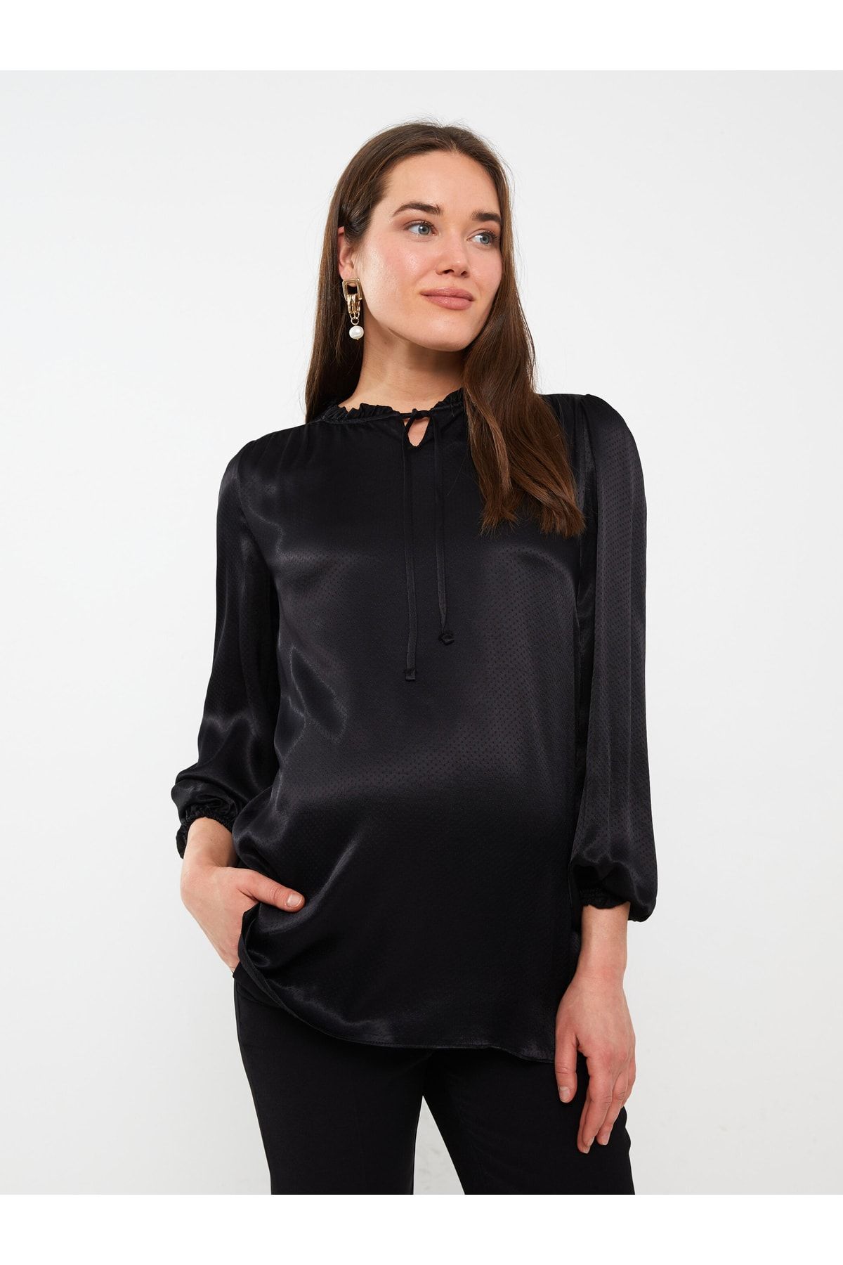 LC Waikiki Bluse Grün Relaxed Fit Fast ausverkauft
