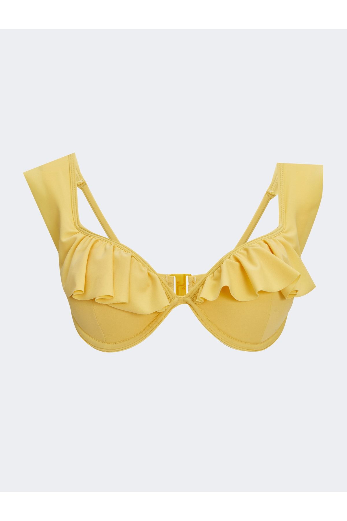 LC Waikiki Damska Góra Od Bikini Lcw Dream Ruffle Ze Szczegółowymi Wykończeniami Kobieta - 80B