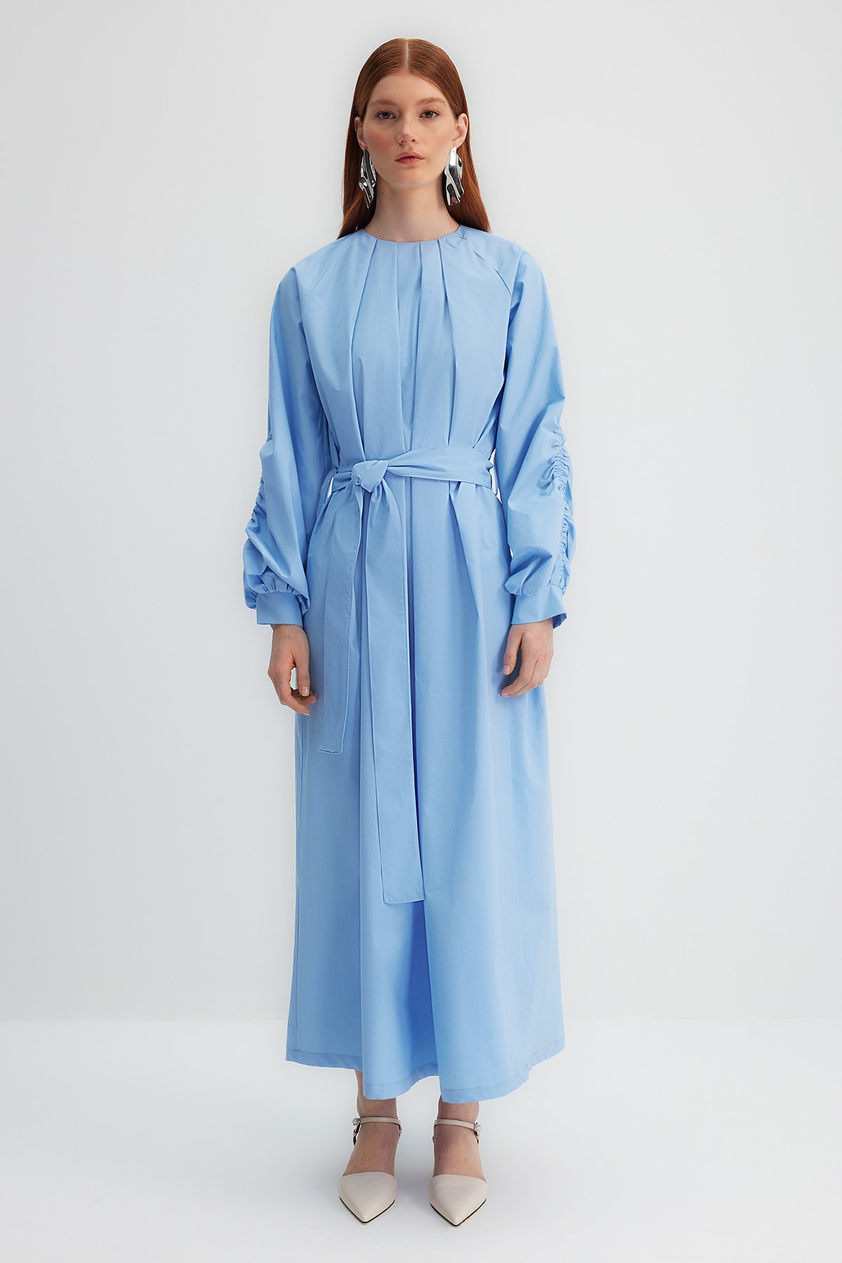 Trendyol Modest Kleid Blau Basic