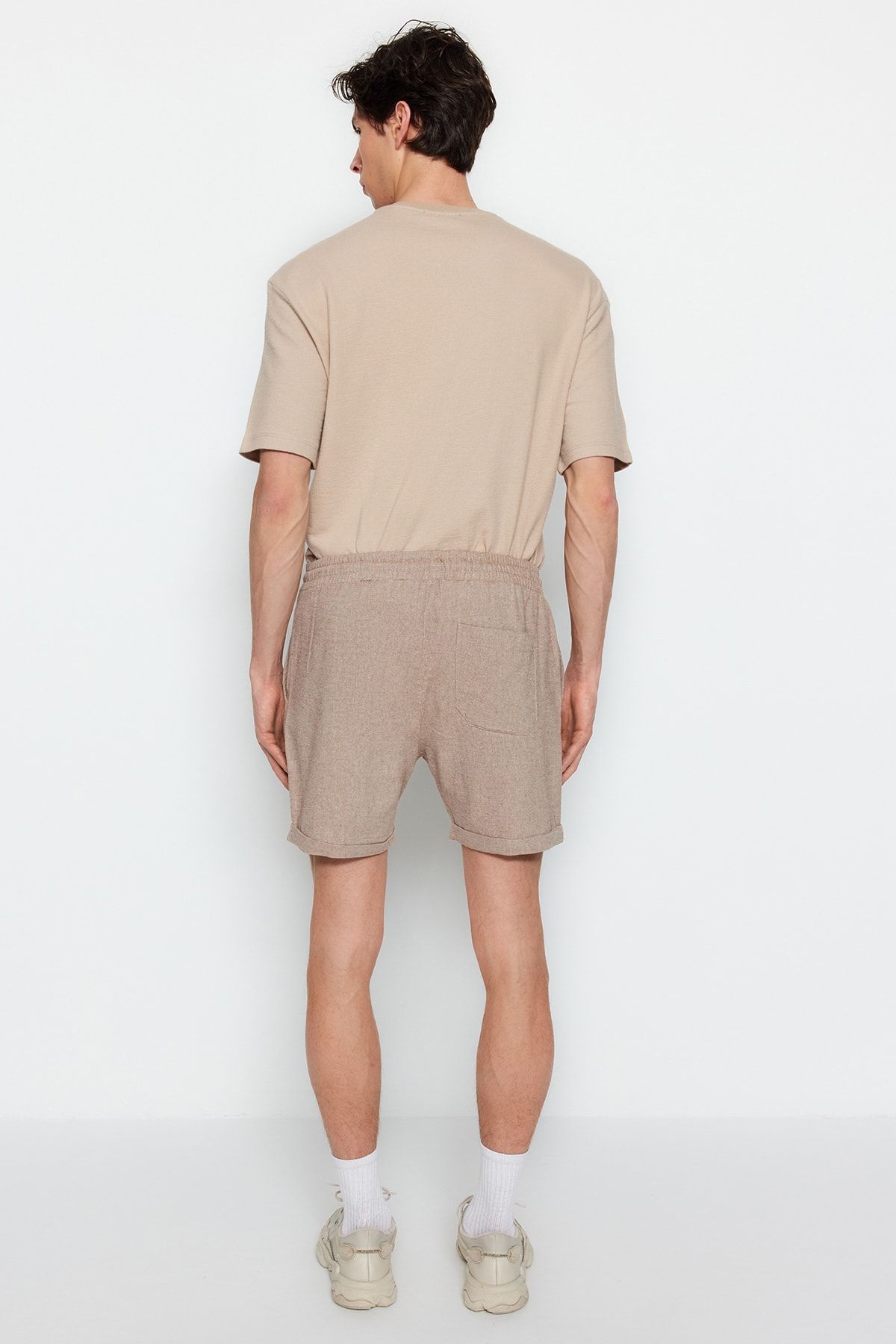 Trendyol Collection-Krátké šortky norkového střihu s elastickým pasem a bermudami Tmnss22Sr0020 6