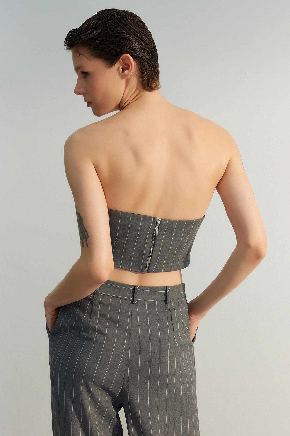 Trendyol Collection Bluse Mehrfarbig Figurbetont QV8159