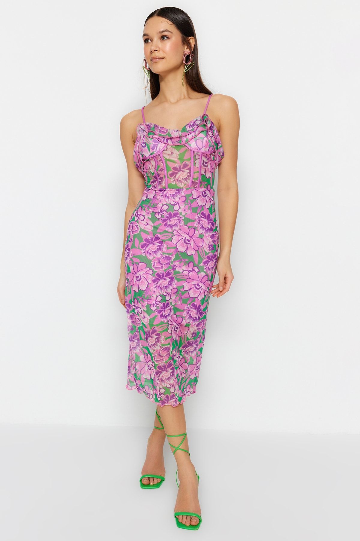 Alexa lace sheath dress the population top