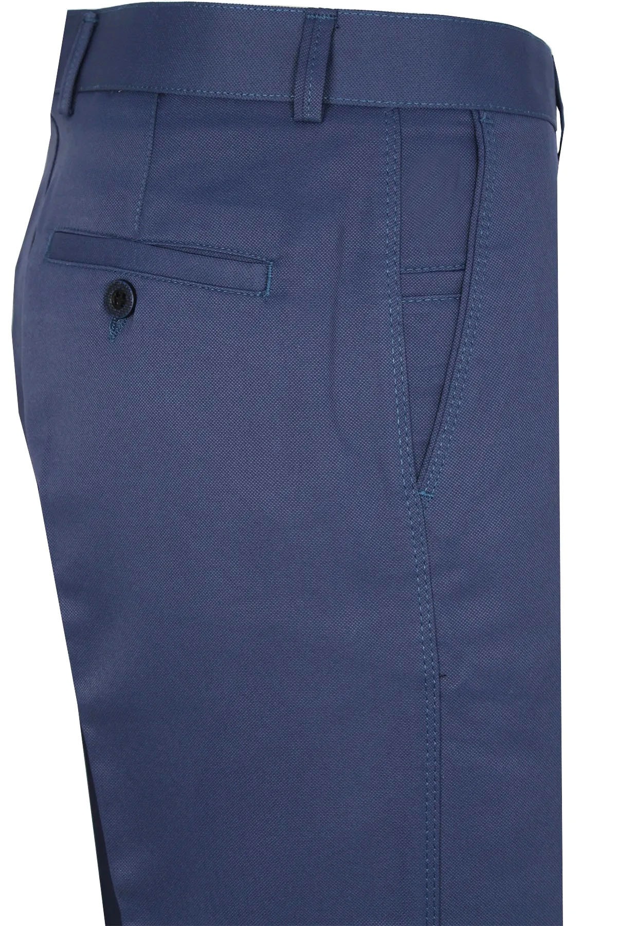 شلوار مردانه آبی Varetta | linen trousers1000 اورجینال - تصویر 3