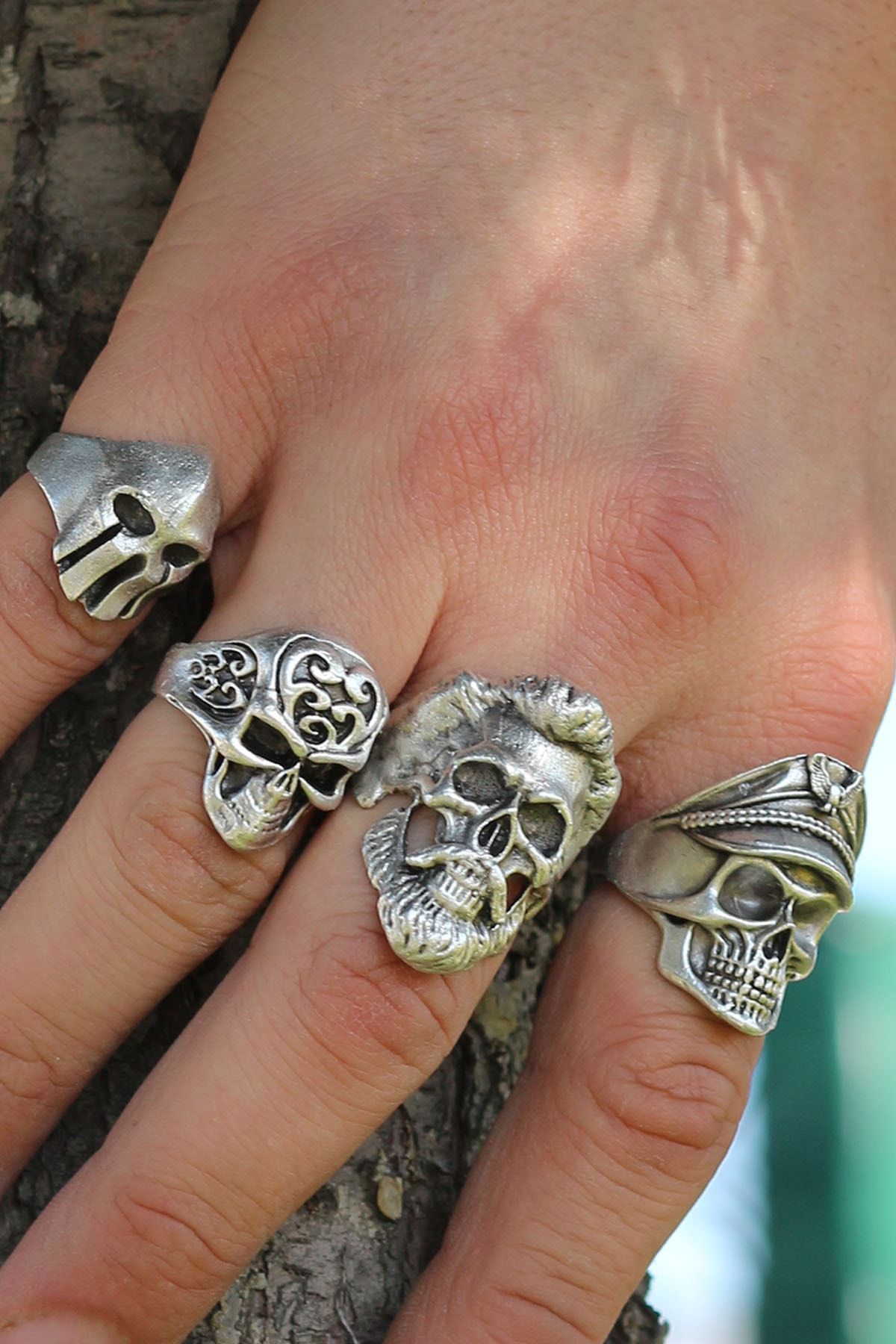 Adjustable cheap rings silver
