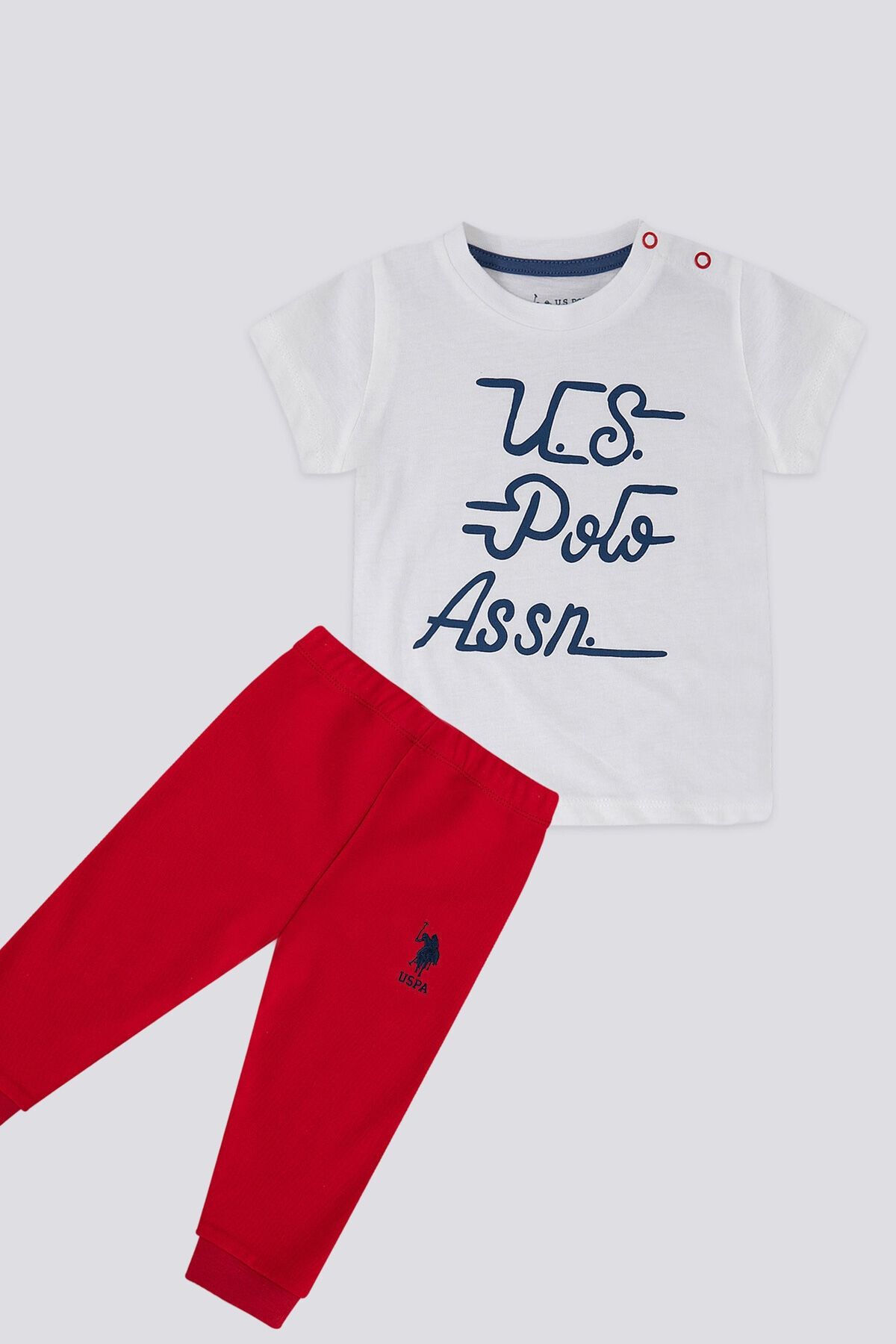 ست دختر بچه قرمز 2 تایی U.S. Polo Assn.