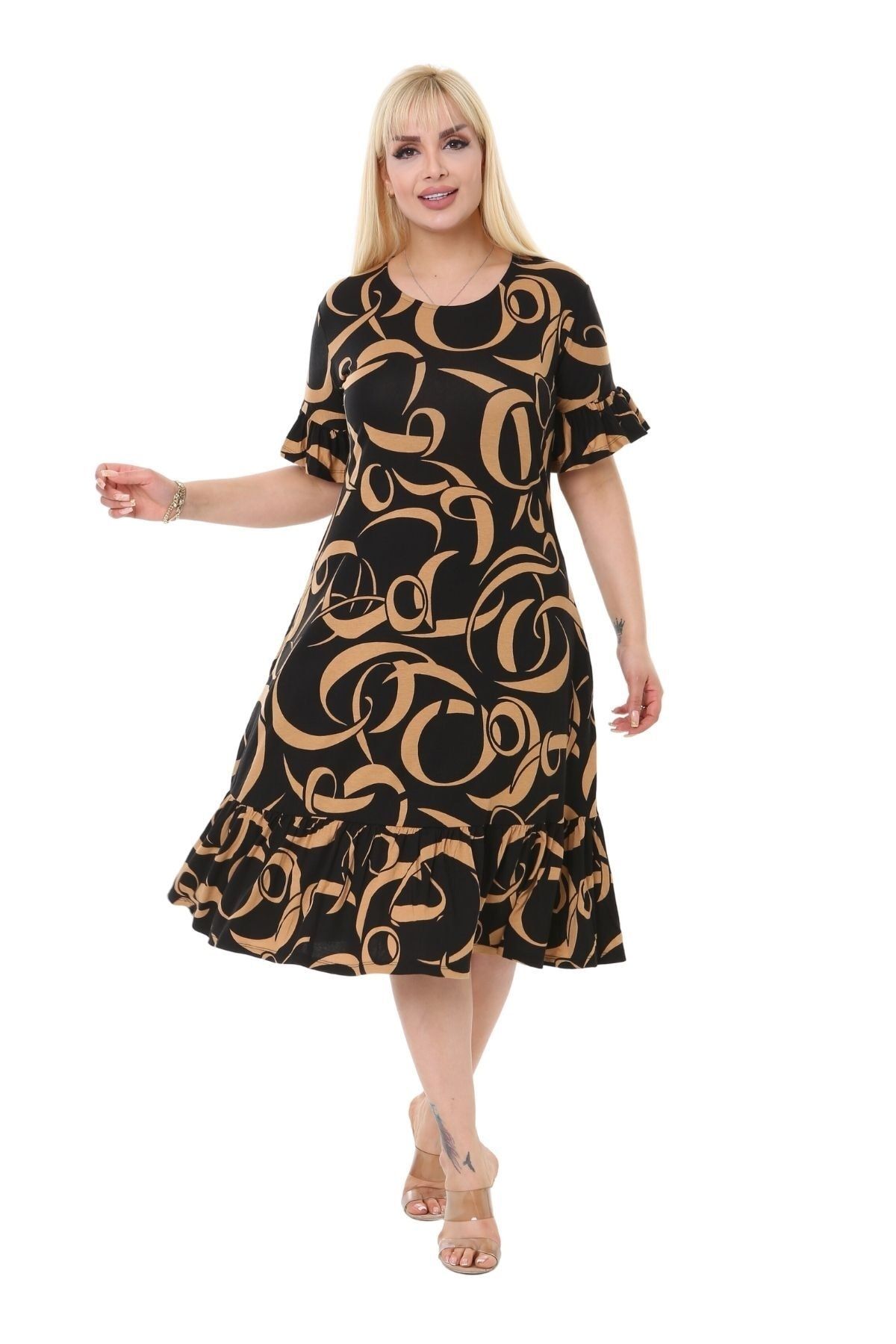 Tan plus size dress shop