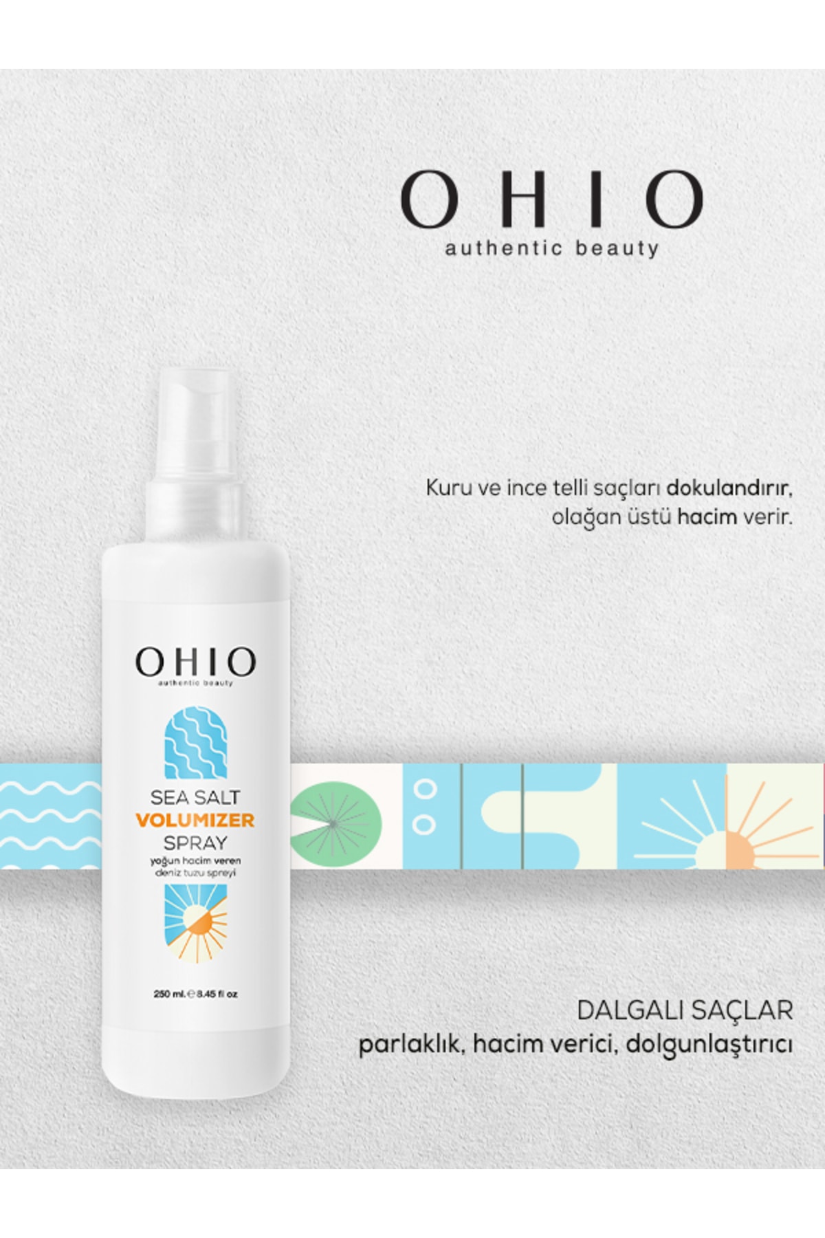 Sea Solt Volumızer Hacim Veren Deniz Tuzu Sprey 250ml — OHIO105 — تصویر 3 از 4