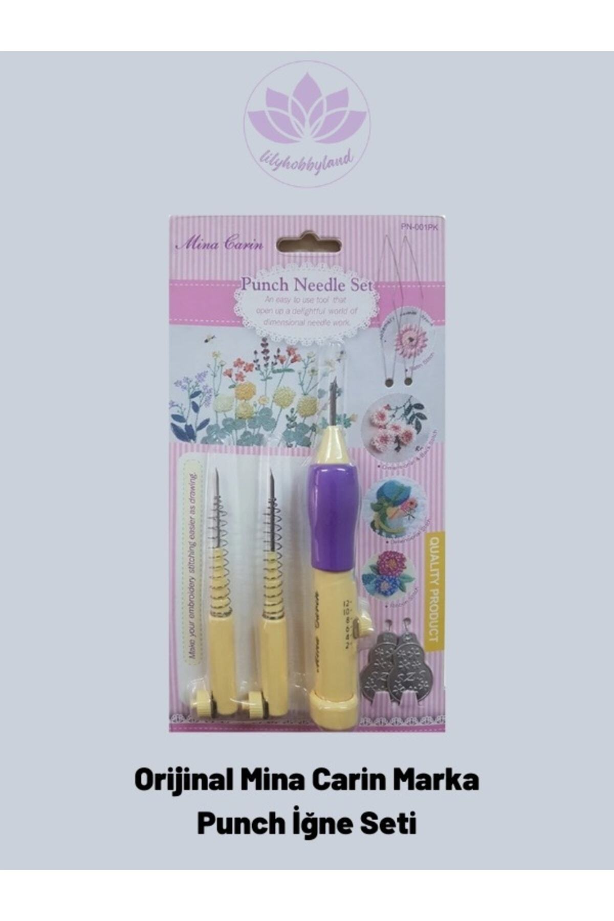 LİLYHOBBYLAND-Kit de broderie pentru pornire Punch (PANÇ) cu toate materialele-4 5