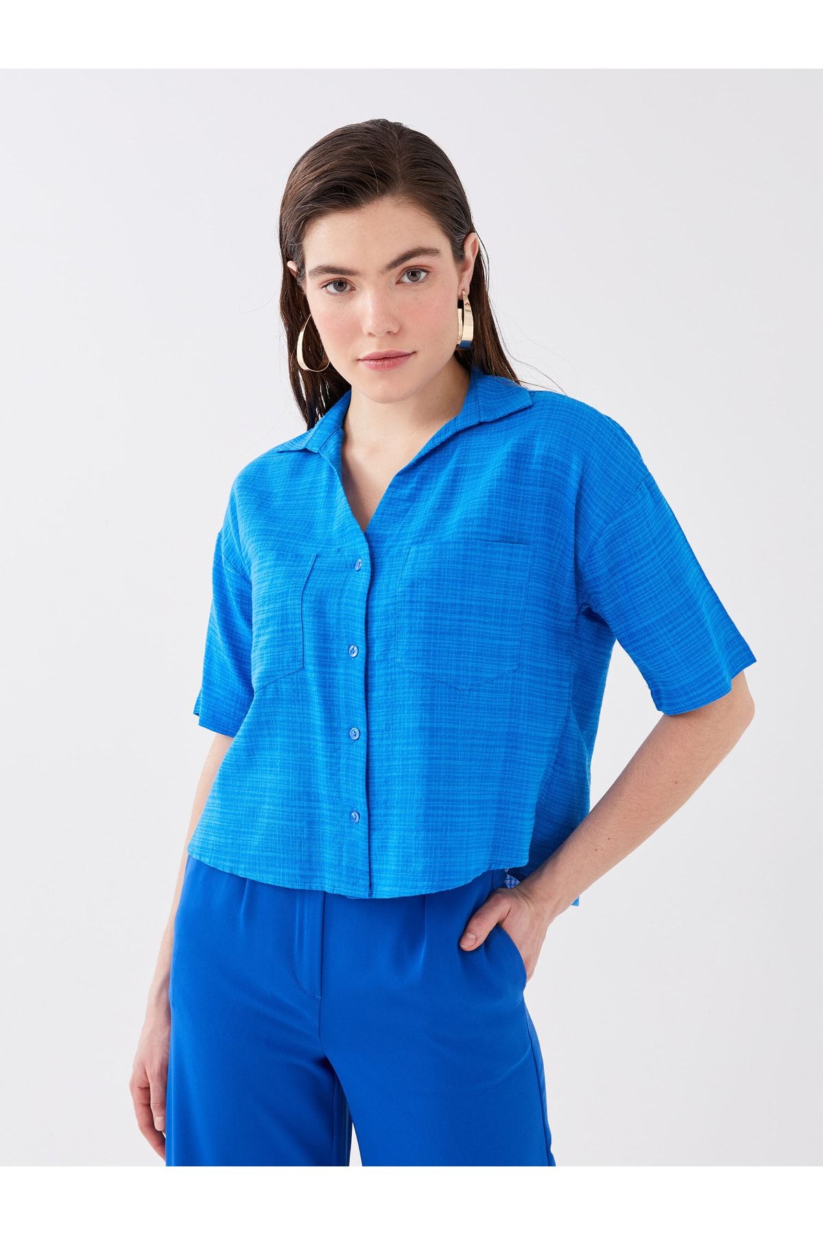 LC Waikiki Hemd Blau Regular Fit