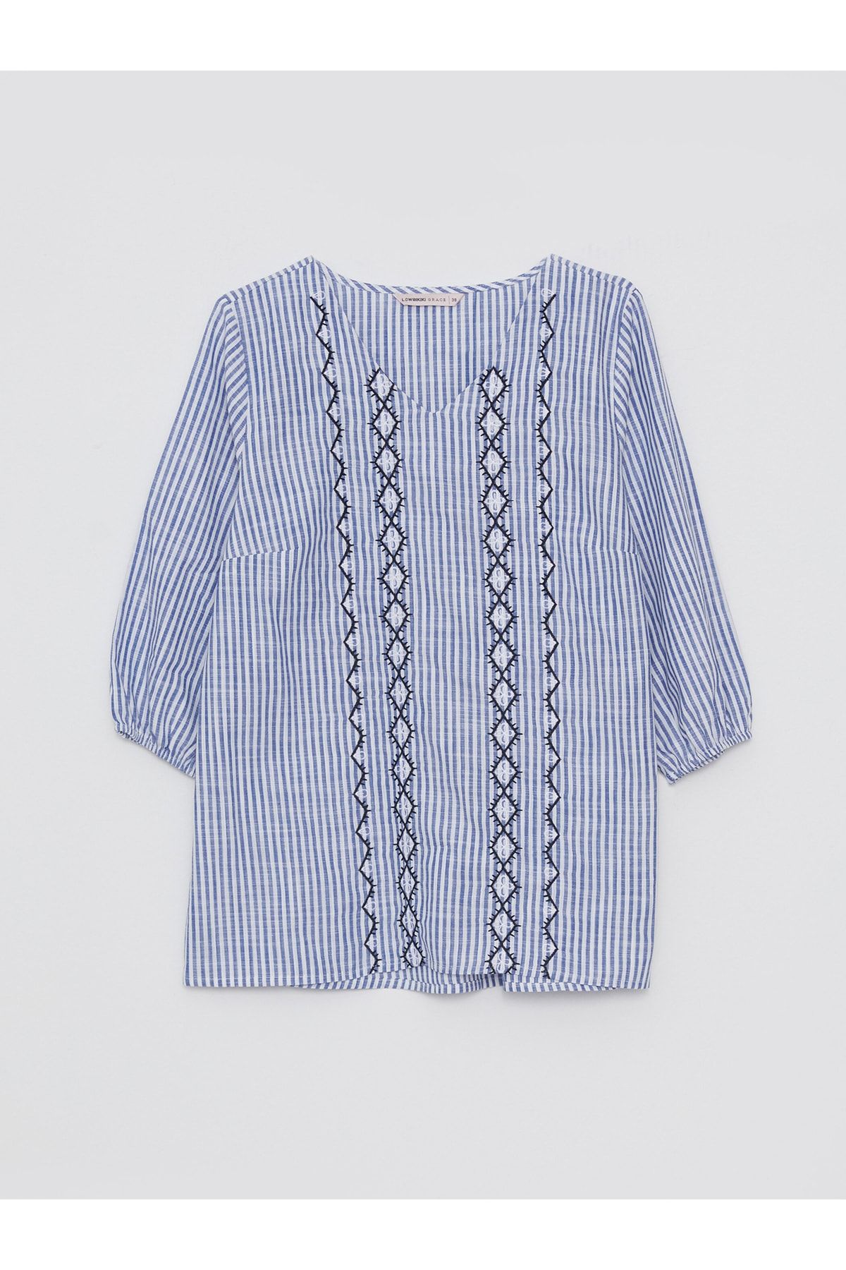 LC Waikiki Bluse Blau Regular Fit Fast ausverkauft FN8057