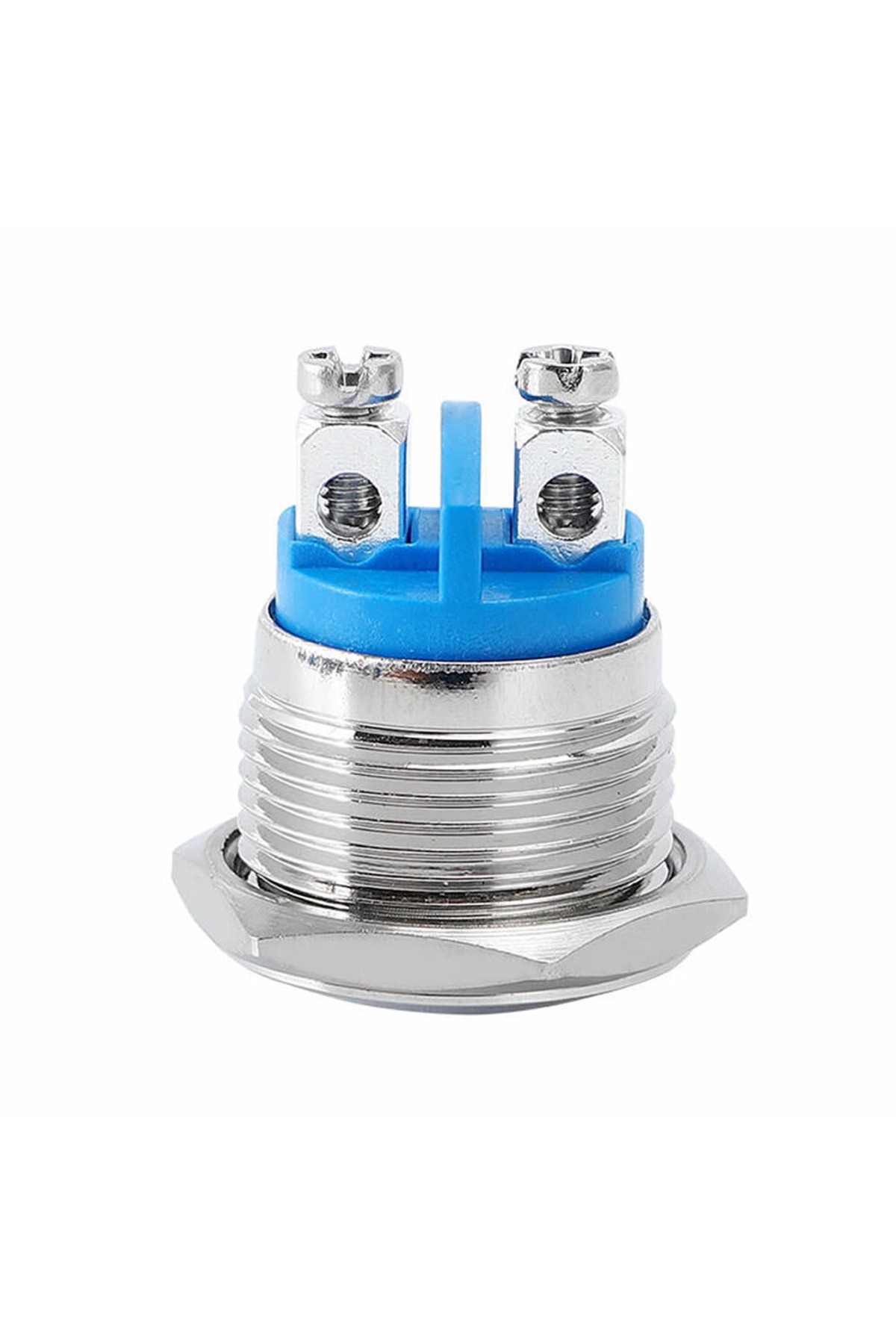 16mm Metal Panel Montaj Yüksek Kafa Push Buton No Dc 6a 12v Ac 3a 250v Ip67 Su Geçirmez Düğme 7