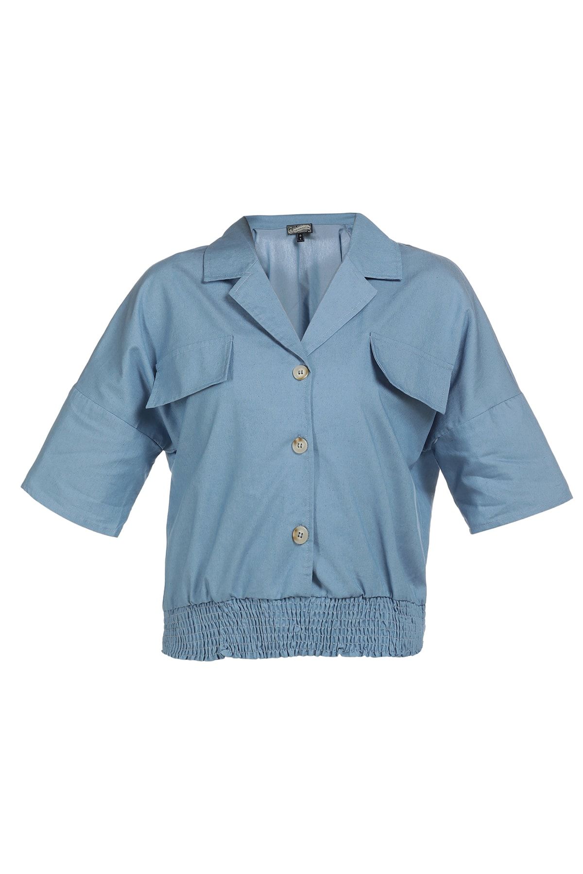 Dreimaster Bluse Blau Regular Fit Fast ausverkauft