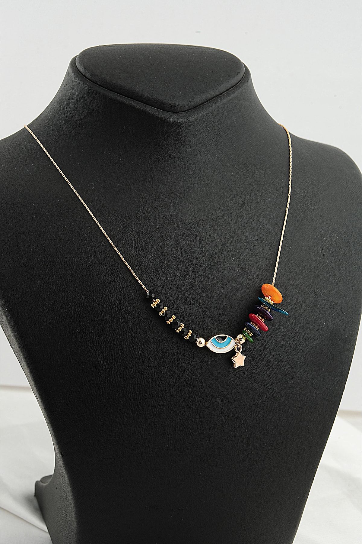 Stone cheap bead necklace