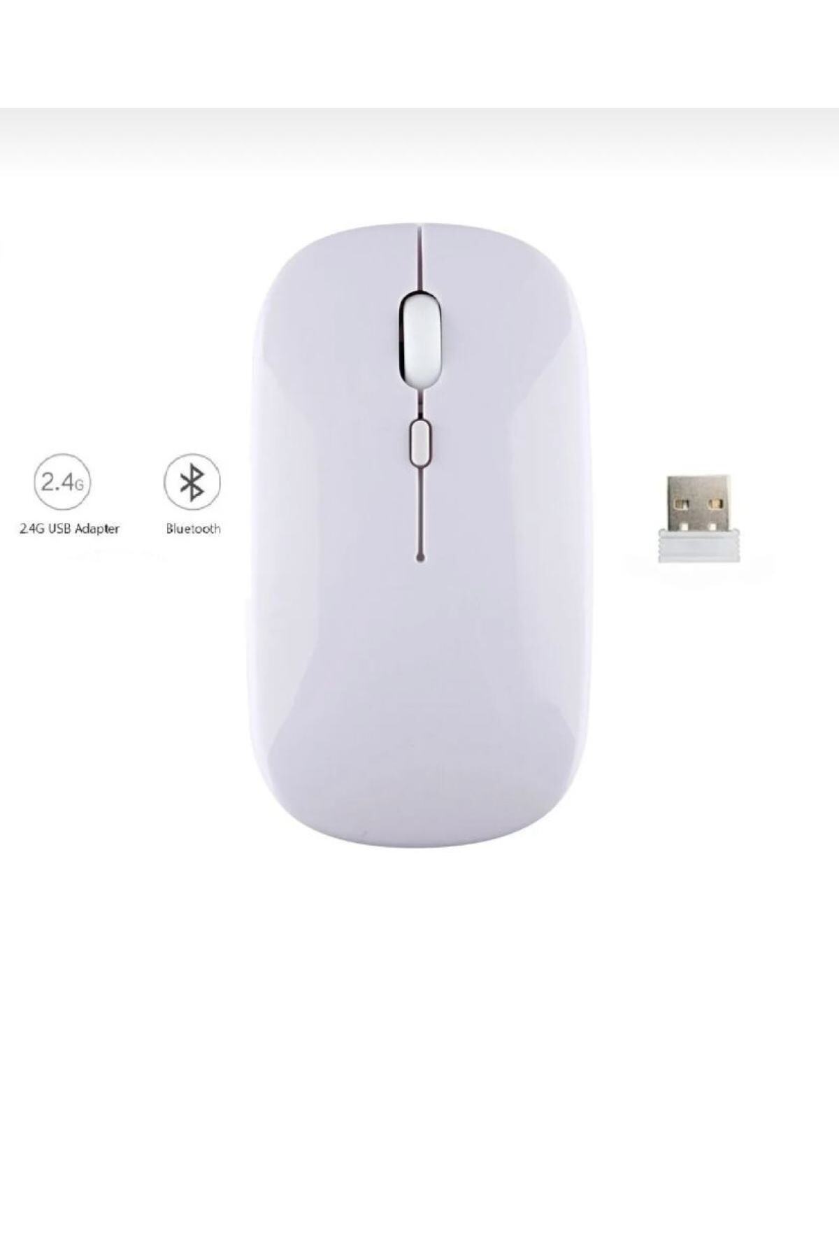 Galaxy Tab S T700 T701 T705 Uyumlu Mouse Bluetooth Wireless Şarj Edilebilir Fare 2.4g